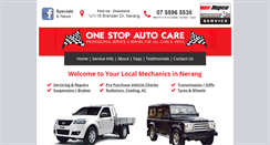 Desktop Screenshot of onestopautocare.com.au